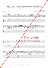 Load image into Gallery viewer, My Lord Chamberlain His Galliard (John Dowland)